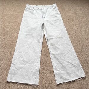 Kut from the Kloth Meg Wide Leg White Jeans